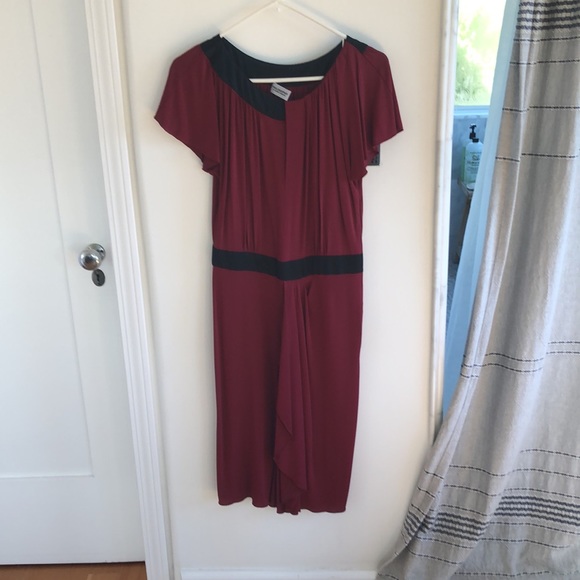 philosophy di alberta ferretti wine color dress size 4 worn once! - Picture 1 of 13